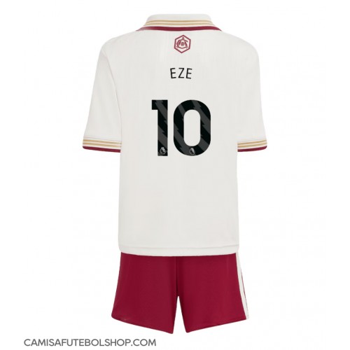 Camisa de time de futebol Arsenal Eberechi Eze #10 Replicas 3º Equipamento Infantil 2025-26 Manga Curta (+ Calças curtas)